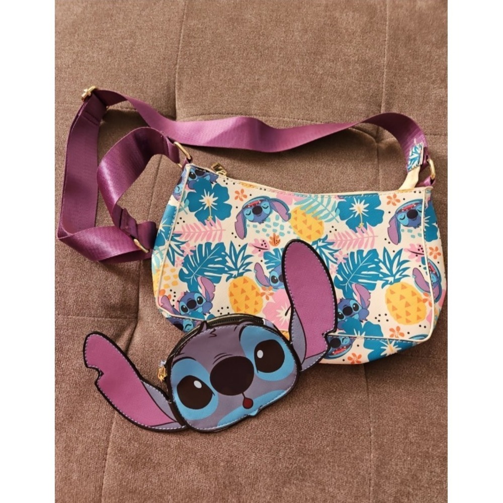 Disney Stitch Tropical Handbag and Coin Pouch